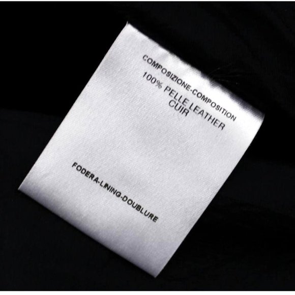 Vintage CALLAGHAN Steel Blue Leather Straight Leg Pants - Picture 10 of 12